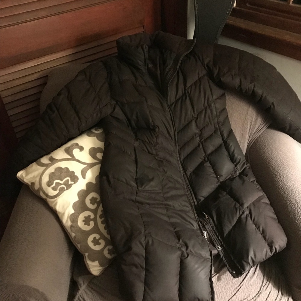 Lands End Long Puffer Coat